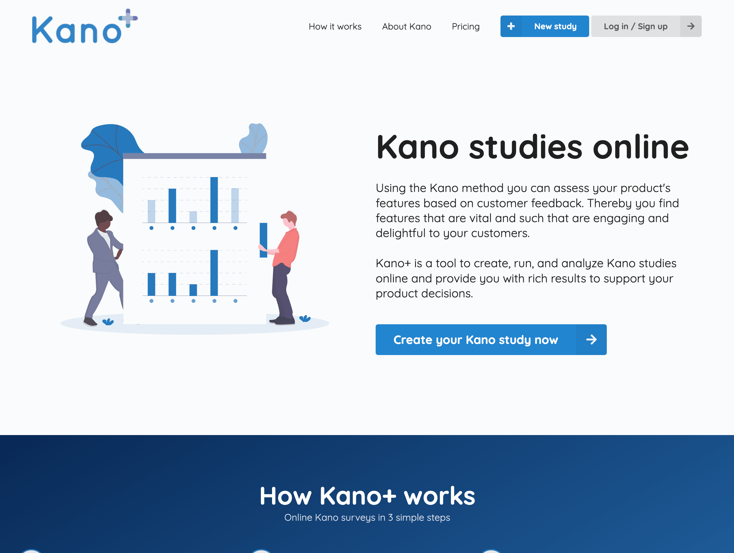 Kano+ homepage