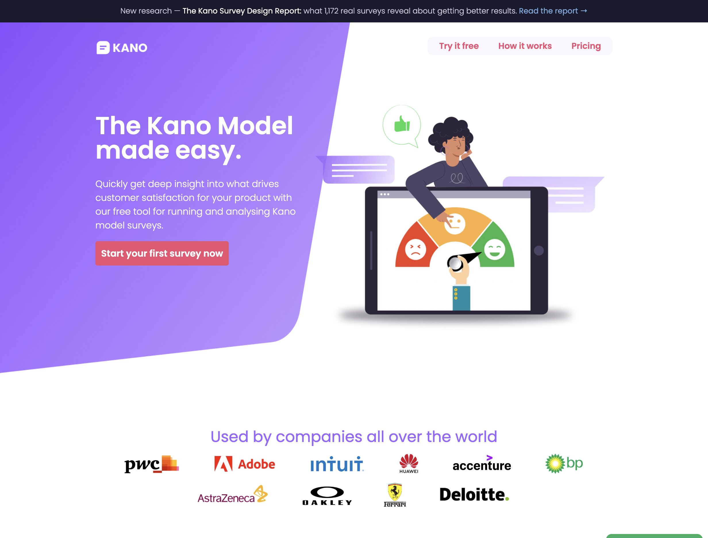 KanoSurveys.com homepage