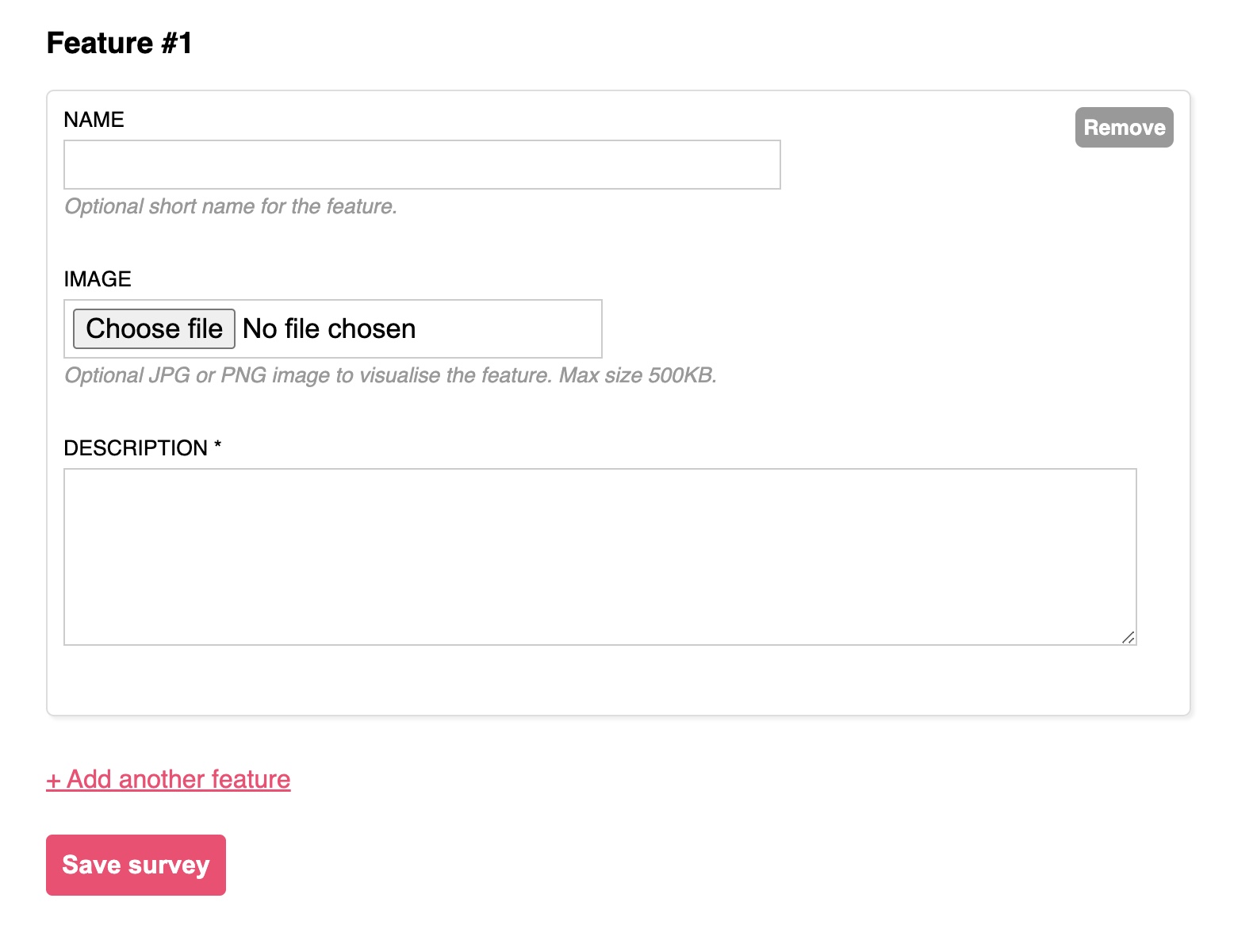 Create a Kano method questionnaire